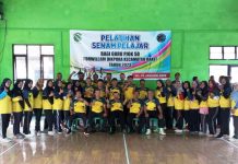 Puluhan Guru PJOK SD di Kecamatan Rakit Banjarnegara Ikuti Pelatihan Senam Pelajar